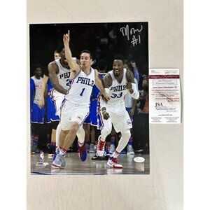 T.J. McConnell signed autographed Philadelphia 76ers 11x14 Photo JSA